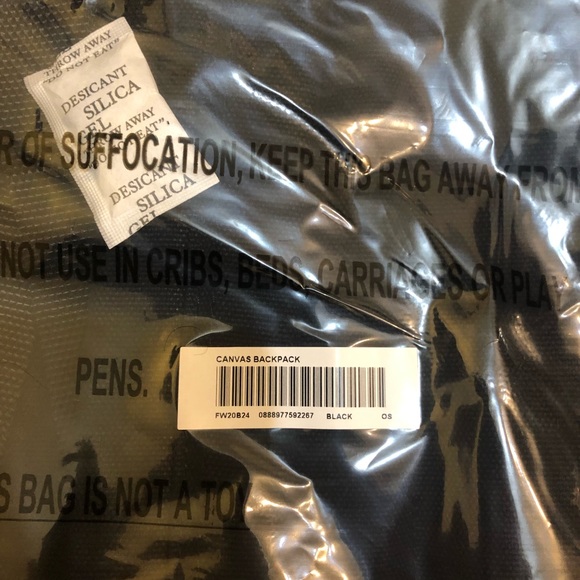 Supreme Canvas Backpack Black FW20 - Picture 6 of 6